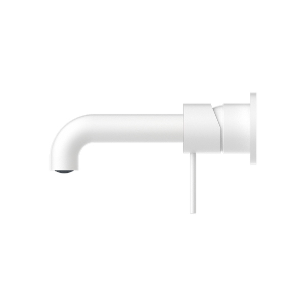 MECCA WALL BASIN/BATH MIXER SEPARATE BACK PLATE 120/160/185/230/260MM MATTE WHITE
