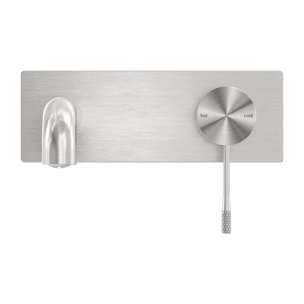 OPAL WALL BASIN/BATH MIXER 120/160/185/230/260MM BRUSHED NICKEL
