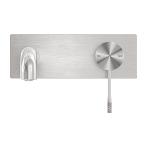 OPAL WALL BASIN/BATH MIXER 120/160/185/230/260MM BRUSHED NICKEL