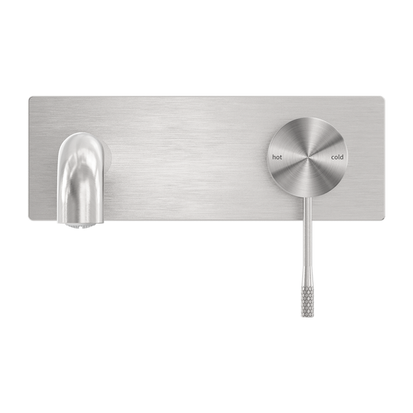 OPAL WALL BASIN/BATH MIXER 120/160/185/230/260MM BRUSHED NICKEL