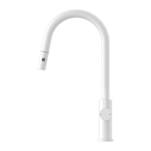 MECCA PULL OUT SINK MIXER WITH VEGIE SPRAY FUNCTION MATTE WHITE (NR221908MW)