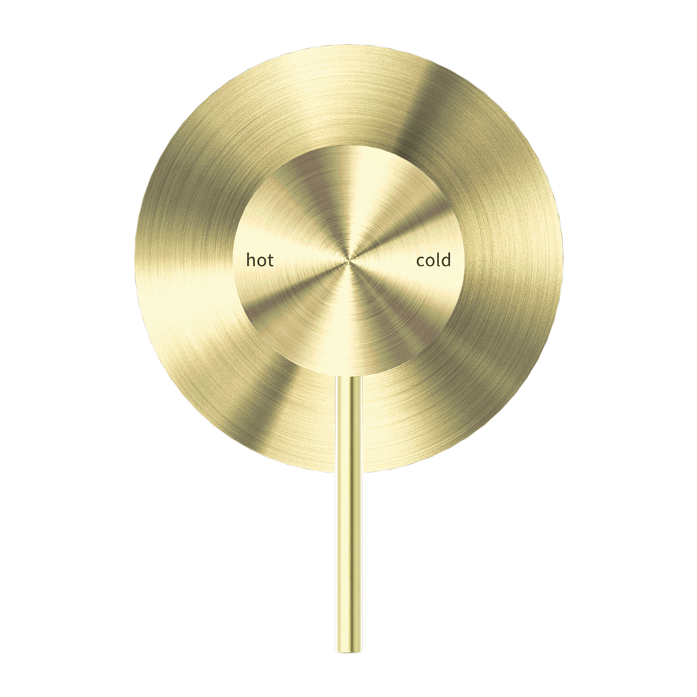 MECCA SHOWER MIXER 80MM PLATE BRUSHED GOLD (NR221911BG)