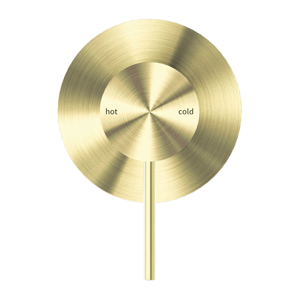 MECCA SHOWER MIXER 80MM PLATE BRUSHED GOLD (NR221911BG)