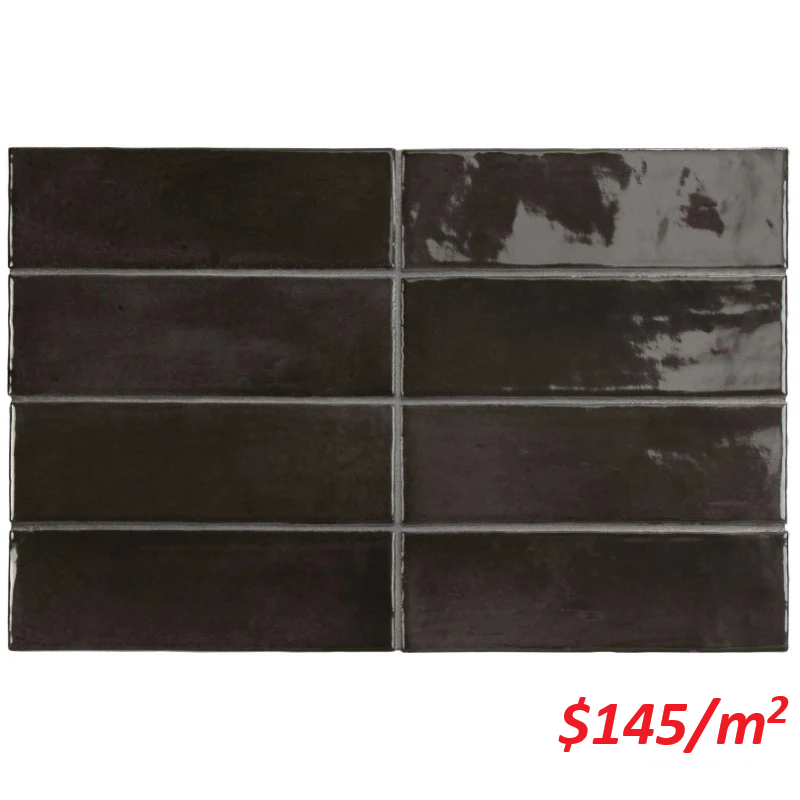 EQU0087 COCO BLACK HAT GLOSS 50X150MM Made in Spain