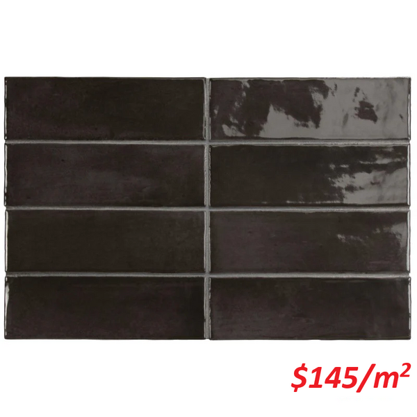EQU0087 COCO BLACK HAT GLOSS 50X150MM Made in Spain