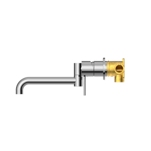 MECCA WALL BASIN/BATH MIXER SWIVEL SPOUT 225MM CHROME (NR221910RCH)