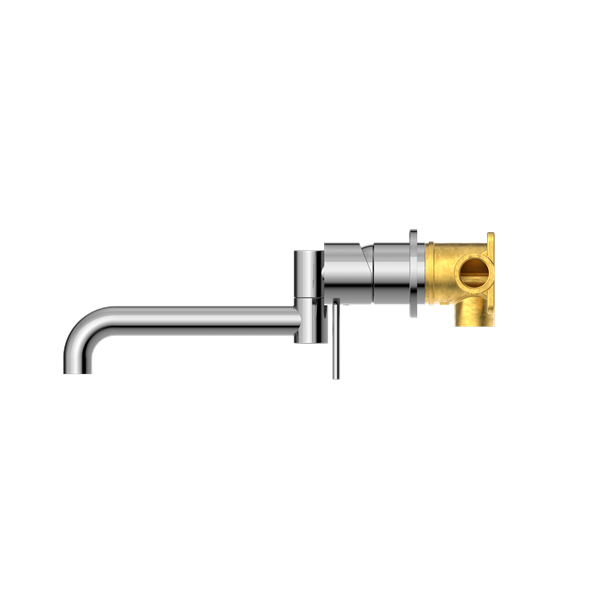 MECCA WALL BASIN/BATH MIXER SWIVEL SPOUT 225MM CHROME (NR221910RCH)