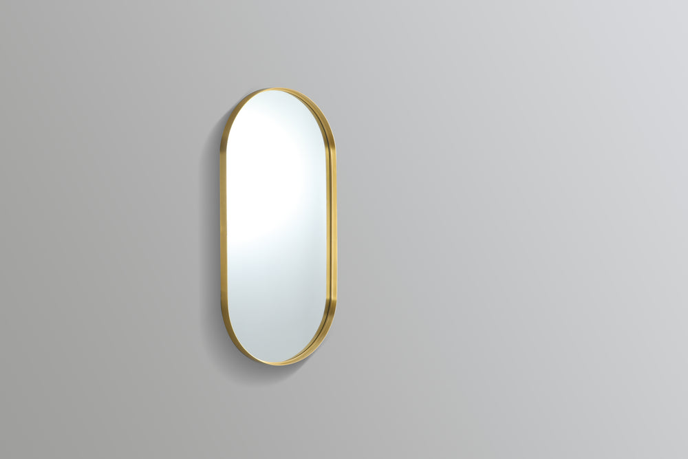 KDK- KOV60100F-BG OLIVIA OVAL YELLOW GOLD FRAME MIRROR 600*1000MM