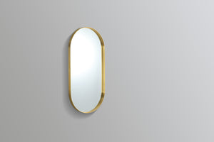 KDK- KOV60100F-BG OLIVIA OVAL YELLOW GOLD FRAME MIRROR 600*1000MM