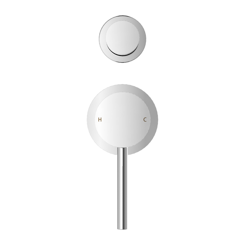 DOLCE SHOWER MIXER WITH DIVERTOR SEPARATE BACK PLATE CHROME (NR250811ECH)