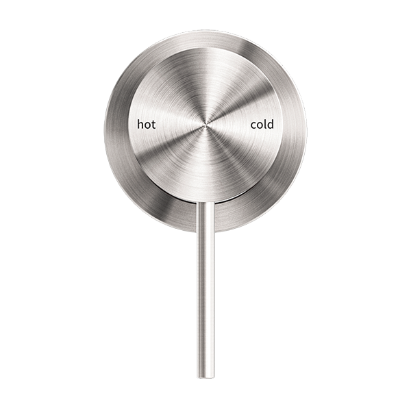 MECCA SHOWER MIXER 60MM PLATE BRUSHED NICKEL (NR221911HBN)