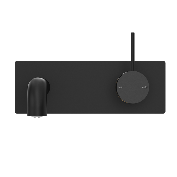 MECCA WALL BASIN/BATH MIXER HANDLE UP 120/160/185/230/260MM MATTE BLACK