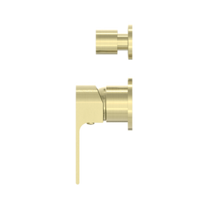 BIANCA SHOWER MIXER WITH DIVERTOR SEPARATE BACK PLATE BRUSHED GOLD (NR321511GBG)