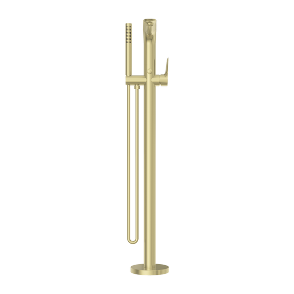 BIANCA FREESTANDING BATH MIXER WITH HAND SHOWER BRUSHED GOLD (NR321503aBG)
