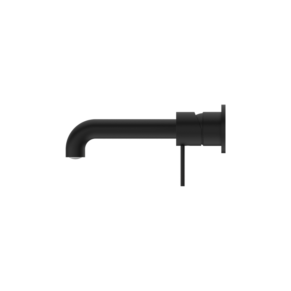 MECCA WALL BASIN/BATH MIXER SEPARATE BACK PLATE 120/160/185/230/260MM MATTE BLACK