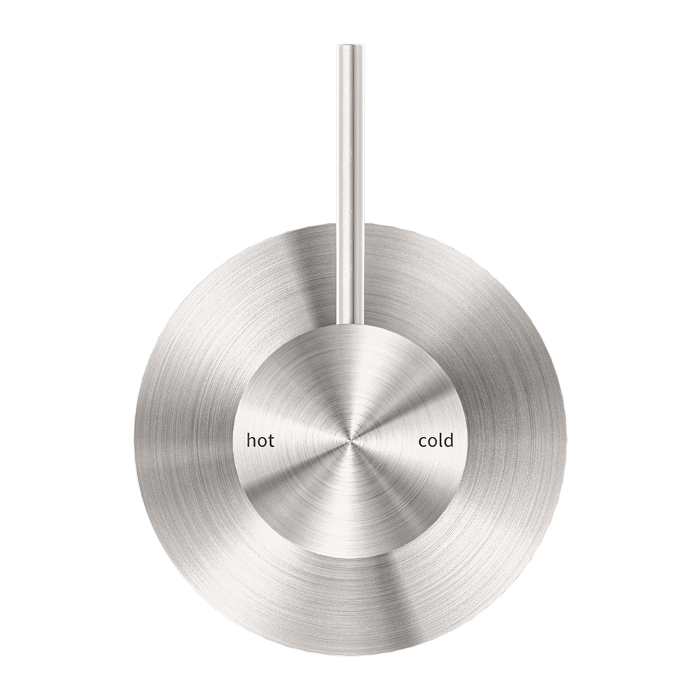 MECCA SHOWER MIXER HANDLE UP 80MM PLATE BRUSHED NICKEL (NR221911BBN)