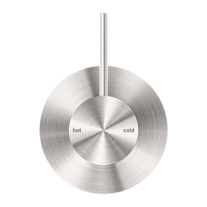 MECCA SHOWER MIXER HANDLE UP 80MM PLATE BRUSHED NICKEL (NR221911BBN)