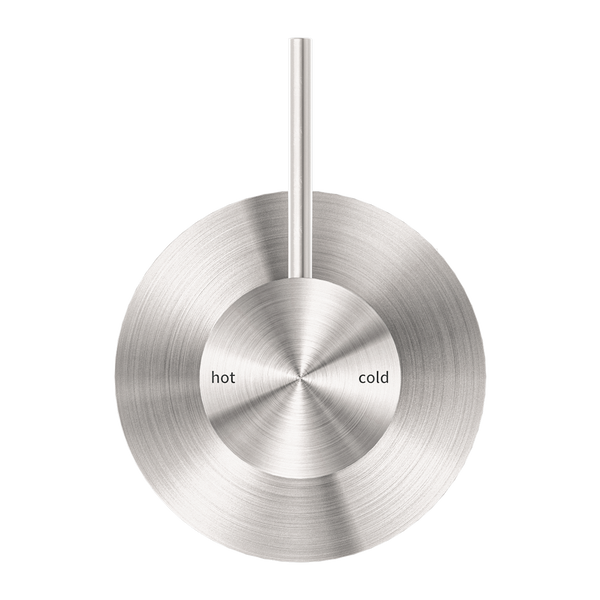 MECCA SHOWER MIXER HANDLE UP 80MM PLATE BRUSHED NICKEL (NR221911BBN)