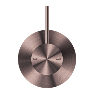 MECCA SHOWER MIXER HANDLE UP 80MM PLATE BRUSHED BRONZE (NR221911BBZ)