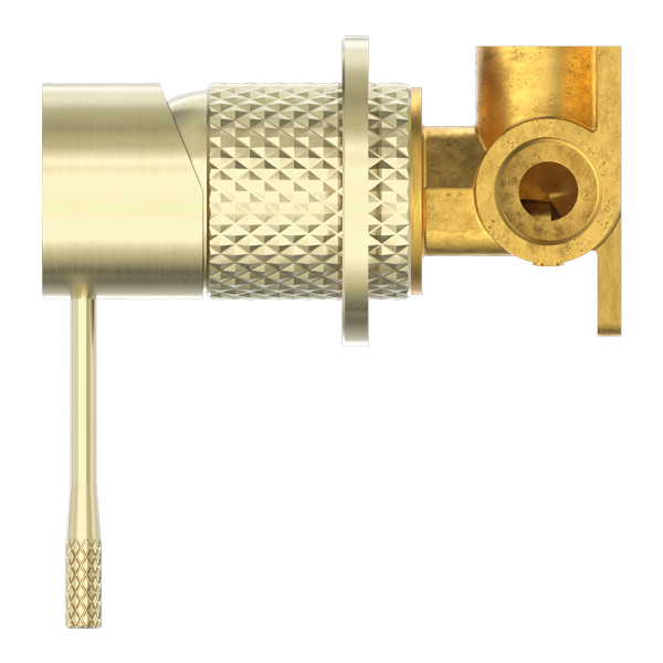 OPAL SHOWER MIXER 60MM PLATE BRUSHED GOLD (NR251909HBG)