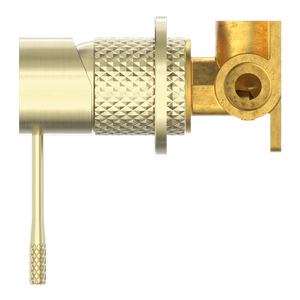 OPAL SHOWER MIXER 60MM PLATE BRUSHED GOLD (NR251909HBG)