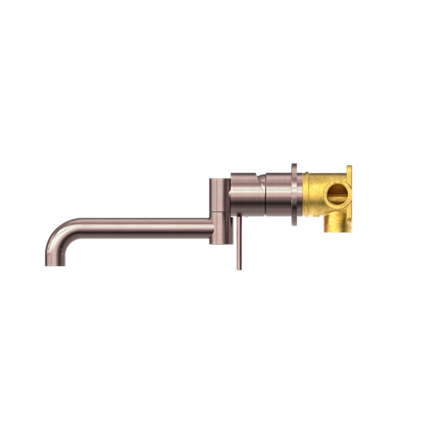 MECCA WALL BASIN/BATH MIXER SWIVEL SPOUT 225MM BRUSHED BRONZE (NR221910RBZ)