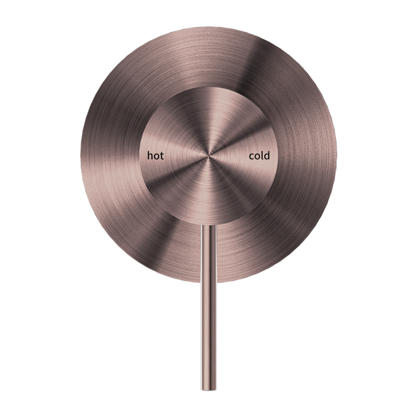 MECCA SHOWER MIXER 80MM PLATE BRUSHED BRONZE (NR221911BZ)