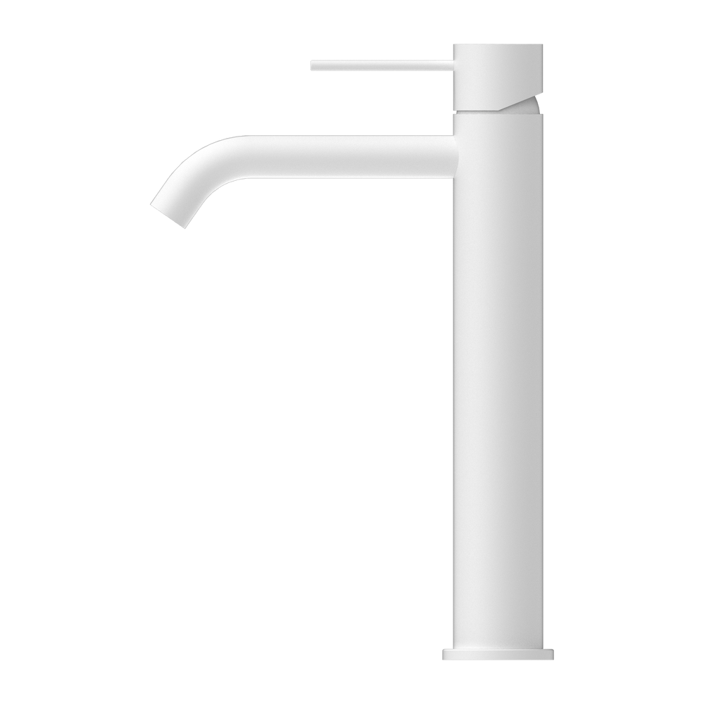 MECCA TALL BASIN MIXER MATTE WHITE (NR221901aMW)