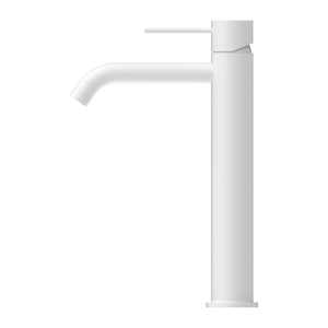 MECCA TALL BASIN MIXER MATTE WHITE (NR221901aMW)