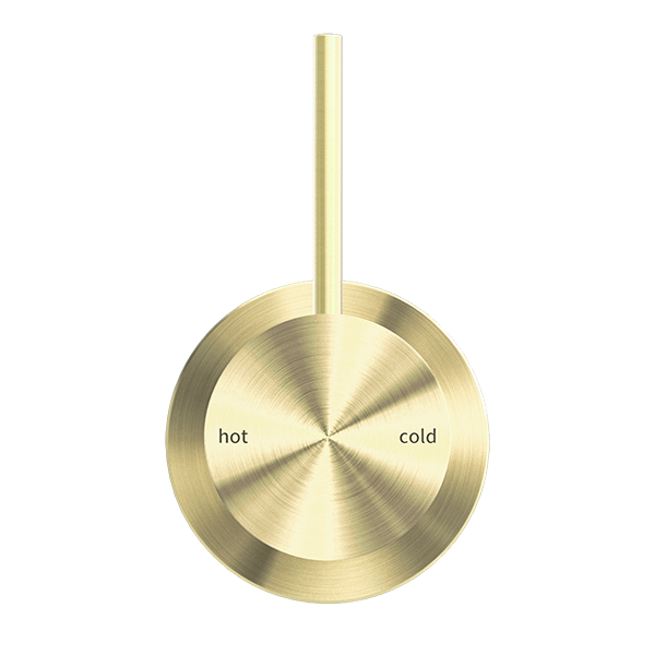 MECCA SHOWER MIXER 60MM HANDLE UP PLATE BRUSHED GOLD (NR221911JBG)