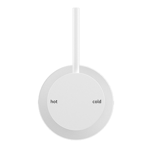MECCA SHOWER MIXER 60MM HANDLE UP PLATE MATTE WHITE (NR221911JMW)
