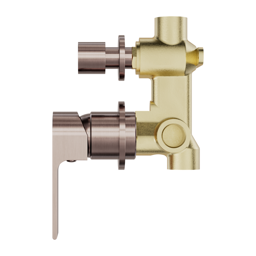 Bianca Shower Mixer With Divertor Separate Back Plate Brushed Bronze (NR321511GBZ)