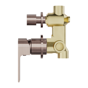 Bianca Shower Mixer With Divertor Separate Back Plate Brushed Bronze (NR321511GBZ)