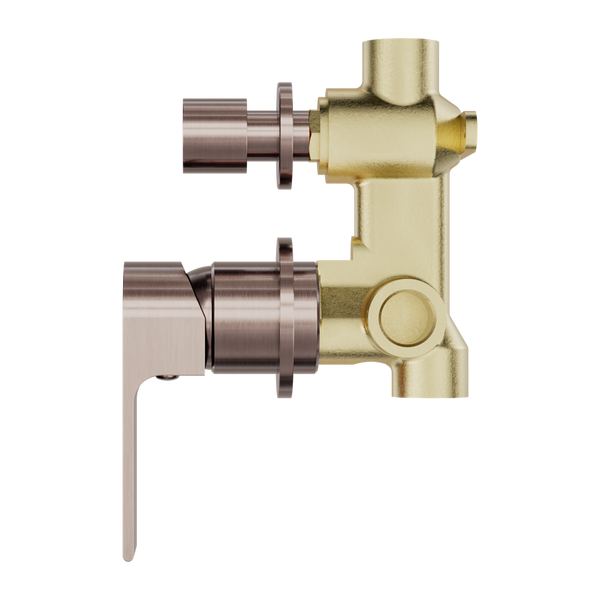 Bianca Shower Mixer With Divertor Separate Back Plate Brushed Bronze (NR321511GBZ)