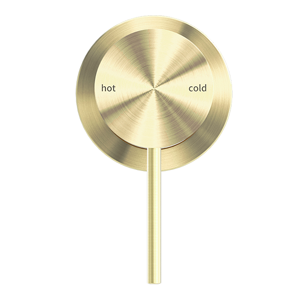 MECCA SHOWER MIXER 60MM PLATE BRUSHED GOLD (NR221911HBG)