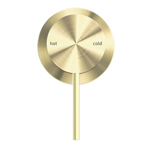 MECCA SHOWER MIXER 60MM PLATE BRUSHED GOLD (NR221911HBG)