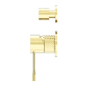 OPAL SHOWER MIXER WITH DIVERTOR SEPARATE PLATE BRUSHED GOLD (NR251909eBG)