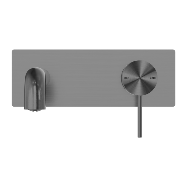 MECCA WALL BASIN/BATH MIXER 120/160/185/230/260MM GUN METAL