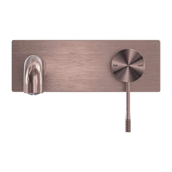 OPAL WALL BASIN/BATH MIXER 120/160/185/230/260MM BRUSHED BRONZE