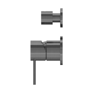 MECCA SHOWER MIXER WITH DIVERTOR SEPARATE BACK PLATE GUN METAL (NR221911SGM)