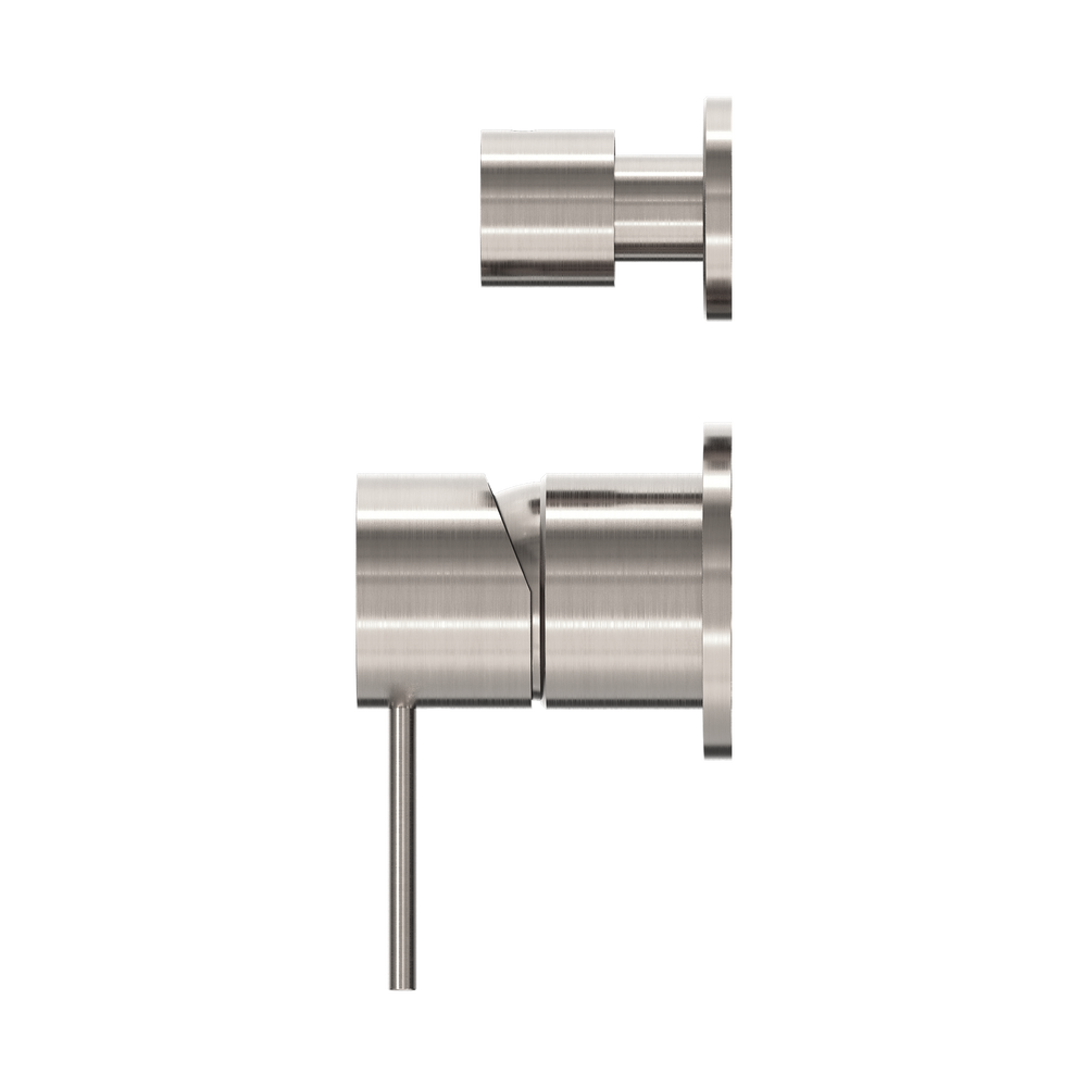 MECCA SHOWER MIXER WITH DIVERTOR SEPARATE BACK PLATE BRUSHED NICKEL (NR221911SBN)