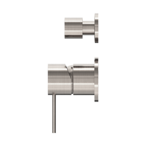 MECCA SHOWER MIXER WITH DIVERTOR SEPARATE BACK PLATE BRUSHED NICKEL (NR221911SBN)