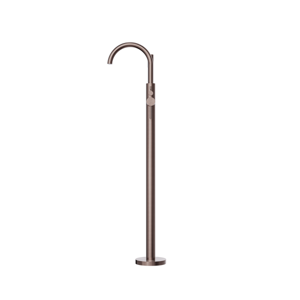 MECCA ROUND FREESTANDING MIXER WITH HAND SHOWER BRUSHED BRONZE (NR210903aBZ)