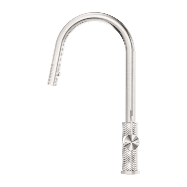OPAL PULL OUT SINK MIXER WITH VEGIE SPRAY FUNCTION BRUSHED NICKEL (NR251908BN)