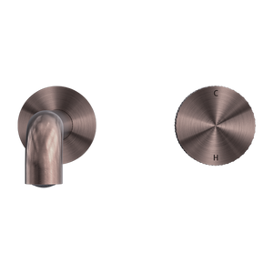 OPAL PROGRESSIVE WALL BASIN/BATH SET 120/160/185/230/260MM BRUSHED BRONZE