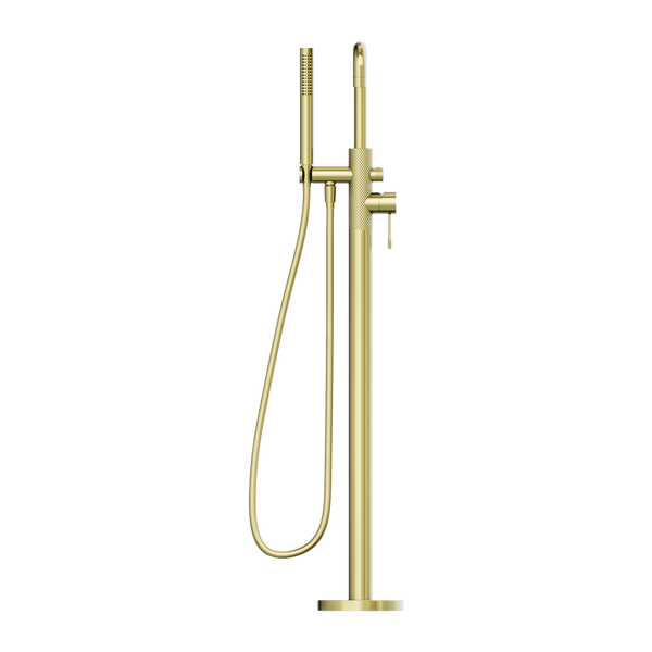 OPAL FREESTANDING BATH MIXER WITH HAND SHOWER BRUSHED GOLD (NR251903aBG)