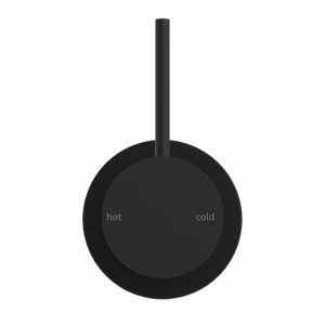 MECCA SHOWER MIXER 60MM HANDLE UP PLATE MATTE BLACK (NR221911JMB)