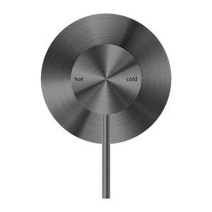 MECCA SHOWER MIXER 80MM PLATE GUN METAL (NR221911GM)