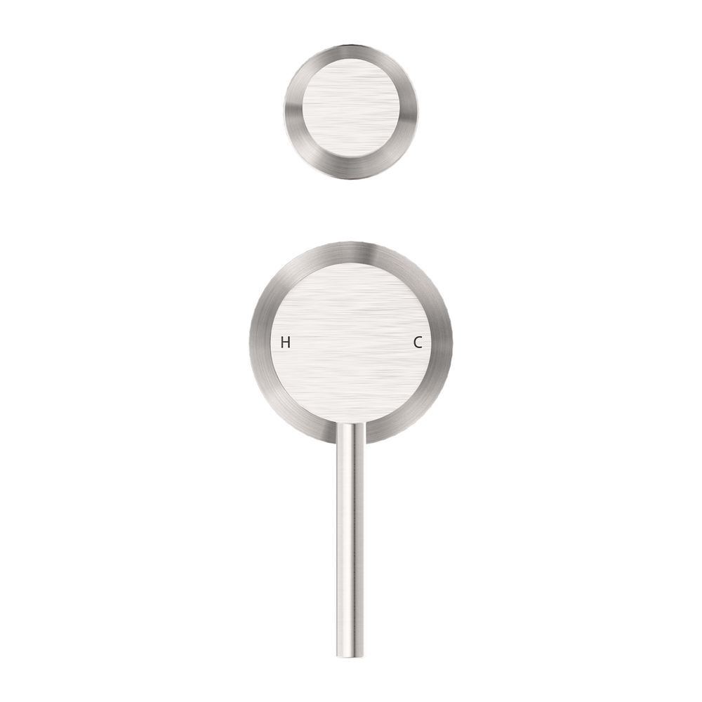 DOLCE SHOWER MIXER WITH DIVERTOR SEPARATE BACK PLATE BRUSHED NICKEL (NR250811EBN)