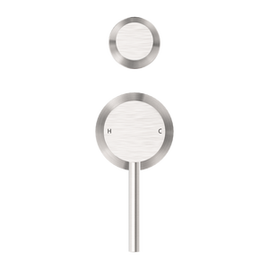 DOLCE SHOWER MIXER WITH DIVERTOR SEPARATE BACK PLATE BRUSHED NICKEL (NR250811EBN)